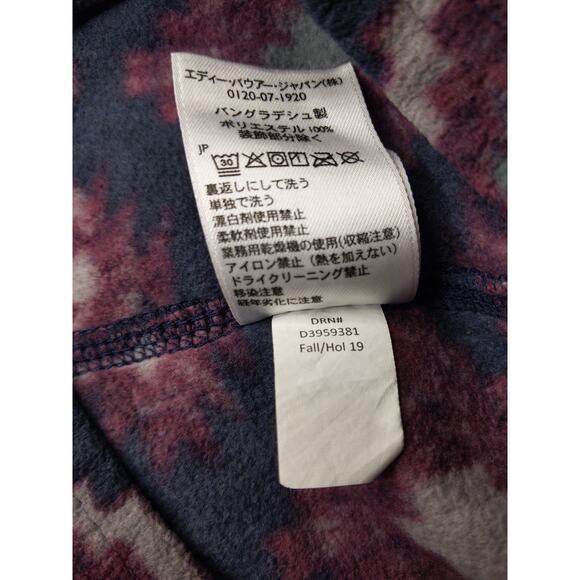 EDDIE BAUER Women's Geometric Print Quarter Zip Fleece Pullover Size M Outdoor - Picture 7 of 9